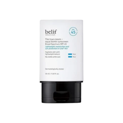 belif Aqua Bomb SPF 45 Hydrating Niacinamide Sunscreen