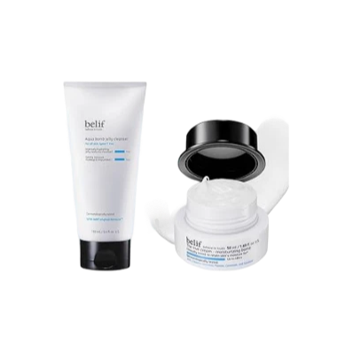 belif Cleanse & Deep Moisture Duo – Aqua Bomb Jelly Cleanser & Moisturizing Bomb