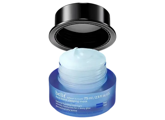 belif Vitamin E Jelly Overnight Mask – Hydrating & Plumping Face Moisturizer with Red Algae & Jojoba Oil, Deep Repair for Glass Skin, Korean Sleeping Mask for Intense Hydration & Radiance, 2.53 fl oz